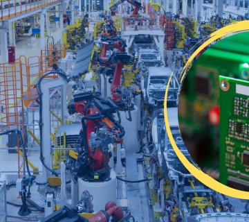 Automotive PCB manufacturing process with IATF 16949 quality certification in factory environment