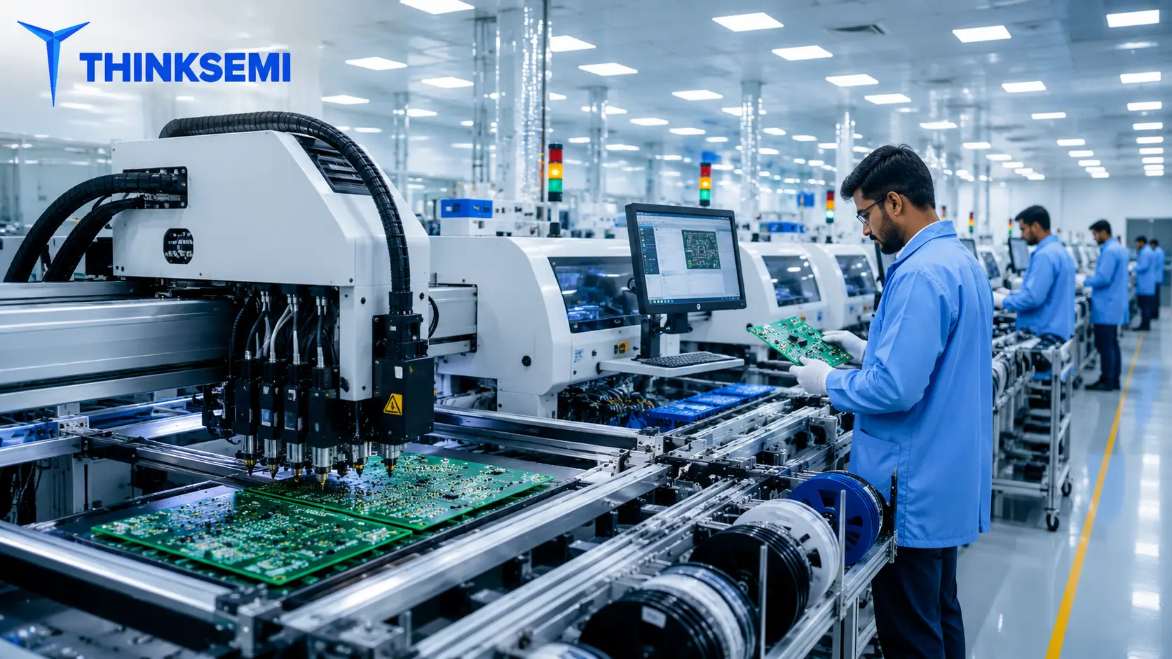OEM PCB manufacturing services India with automated SMT production line