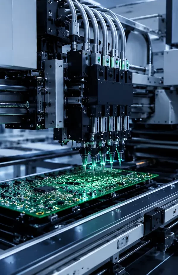 SMT assembly process with automated PCB manufacturing machines