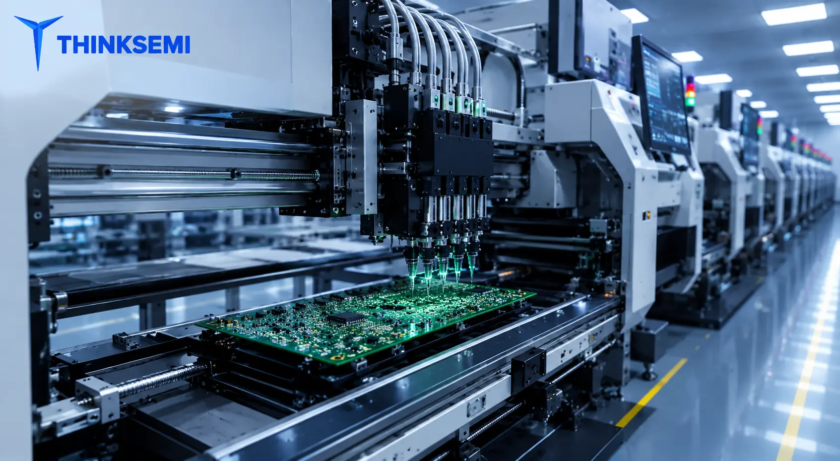 SMT assembly process with automated PCB manufacturing machines