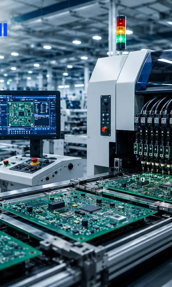 Printed circuit boards assembly with automated SMT manufacturing systems
