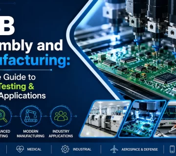 PCB assembly and manufacturing process in a modern electronics factory