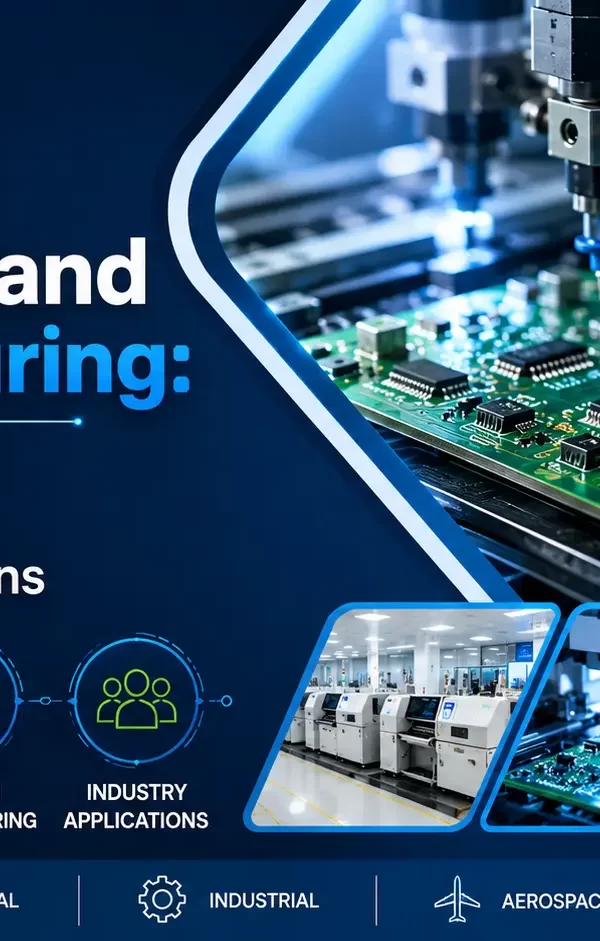 PCB assembly and manufacturing process in a modern electronics factory